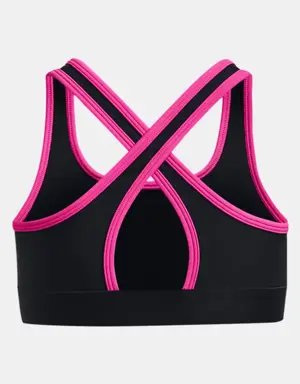 Girls' UA Crossback Graphic Sports Bra