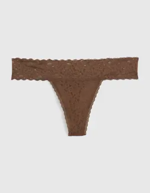 Lace Thong brown