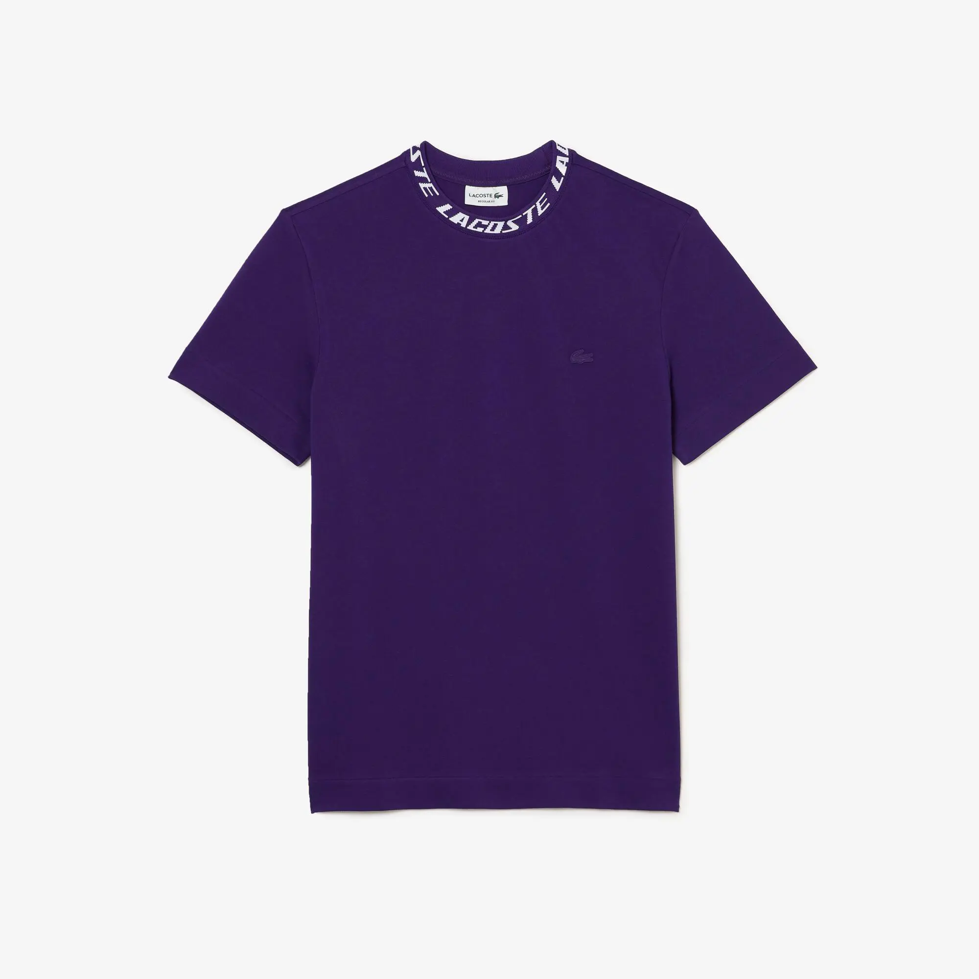 Lacoste T-shirt regular fit de gola com marca Lacoste para homem. 2