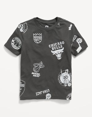 NBA® Gender-Neutral Graphic T-Shirt for Kids black