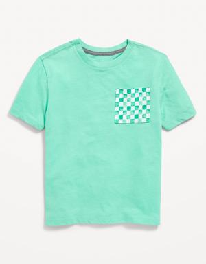 Old Navy Softest Short-Sleeve Printed Pocket T-Shirt for Boys multi