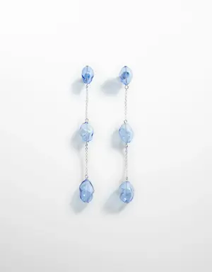Crystal thread earrings
