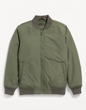 Old Navy Water-Resistant Zip-Front Bomber Jacket for Boys green