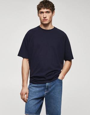 Mango T-shirt coton texturé