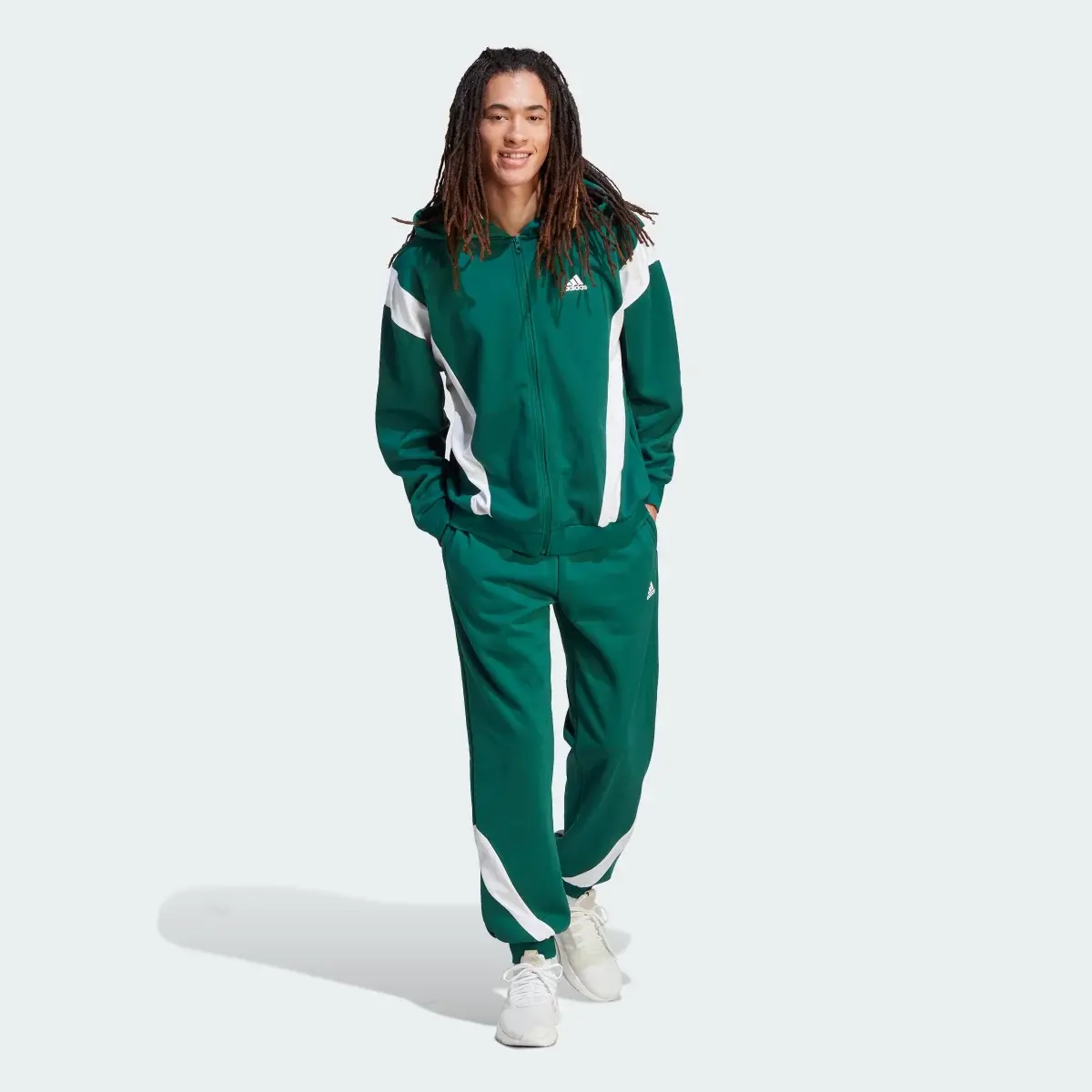 Adidas Fato de Treino com Capuz em Fleece Sportswear. 2