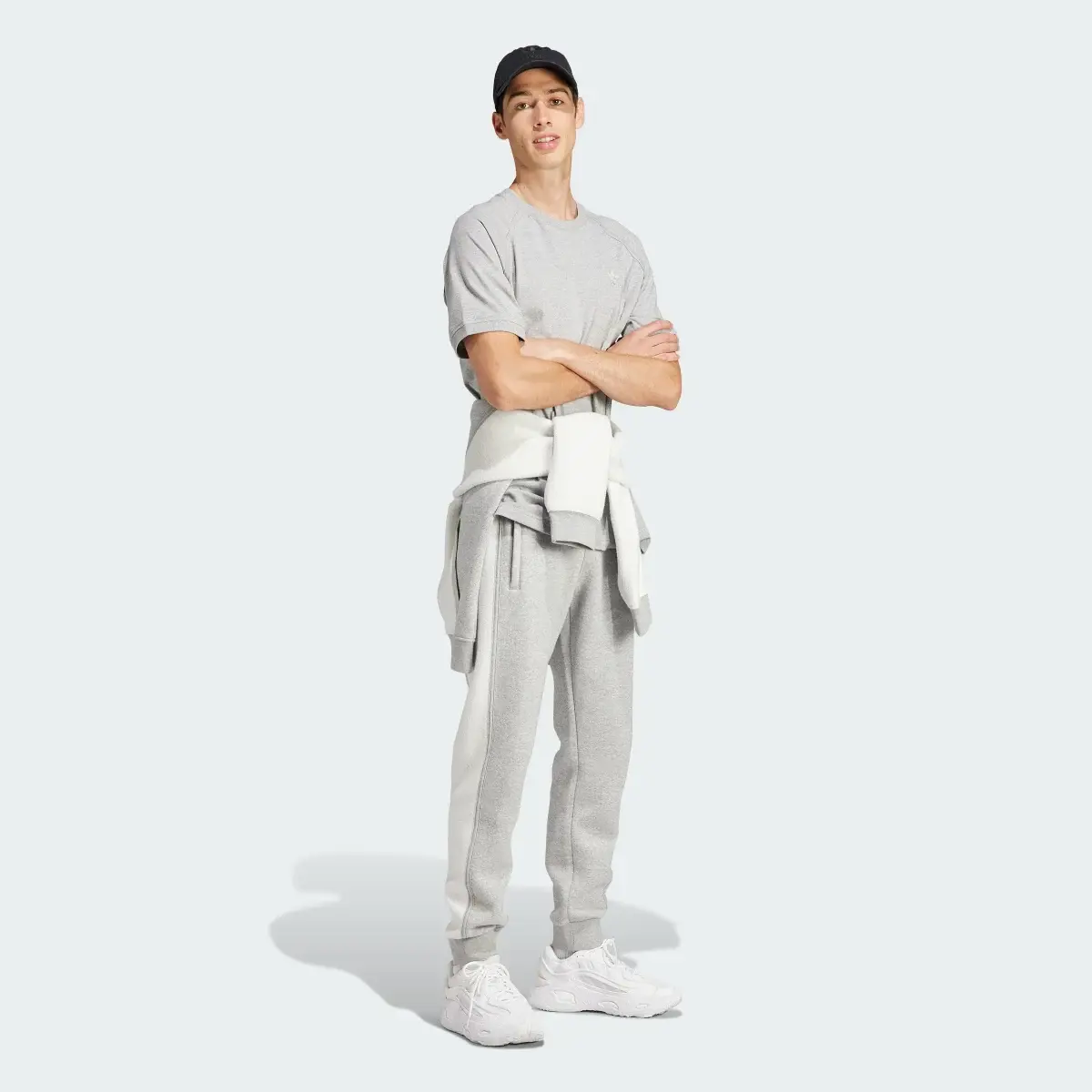 Adidas Trefoil Essentials+ Reverse Material Sweat Pants. 3