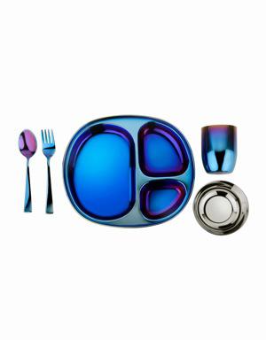 Mindful Mealtime 5 Piece Set blue