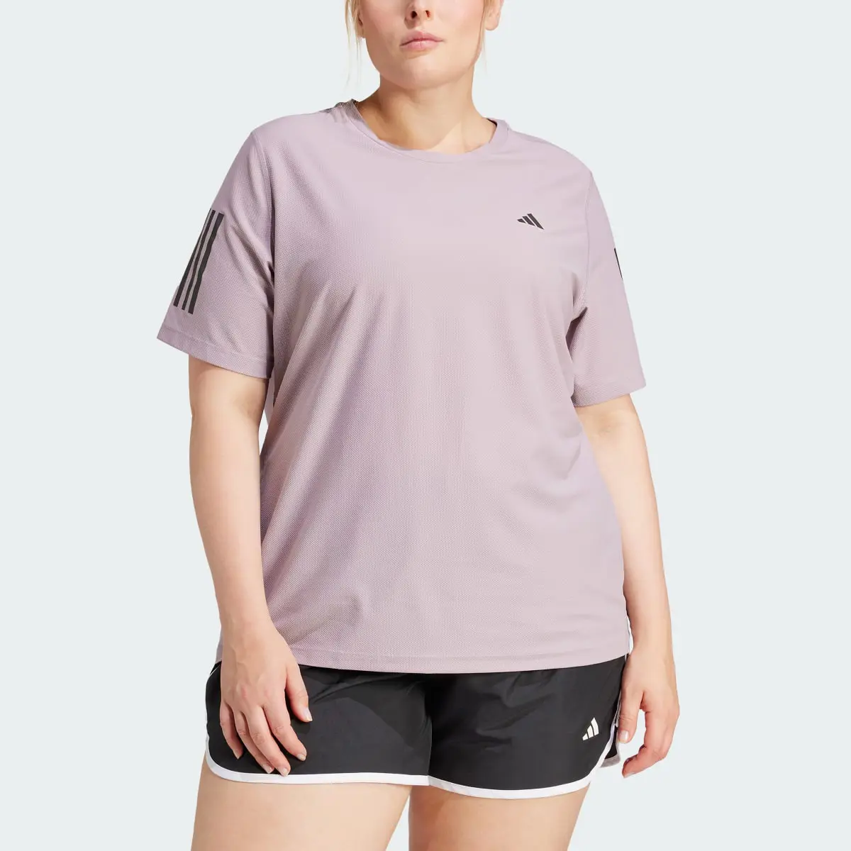 Adidas Own The Run Tee (Plus Size). 1