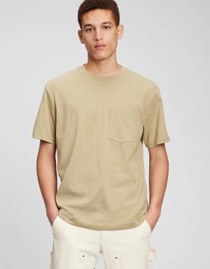 Gap Gen Good 100% Organic Cotton Original Pocket T-Shirt green