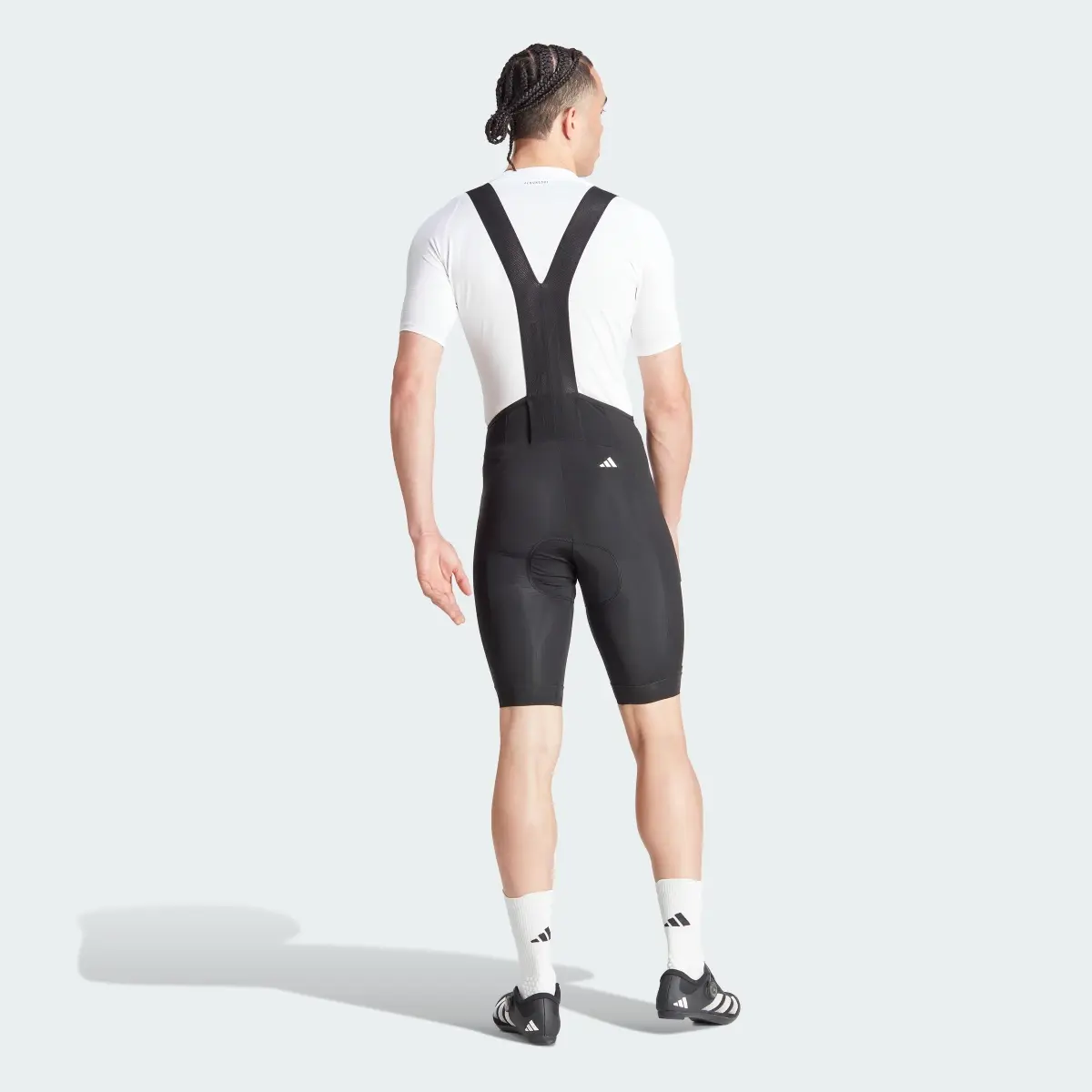 Adidas Essentials 3-Stripes Padded Cycling Bib Shorts. 3