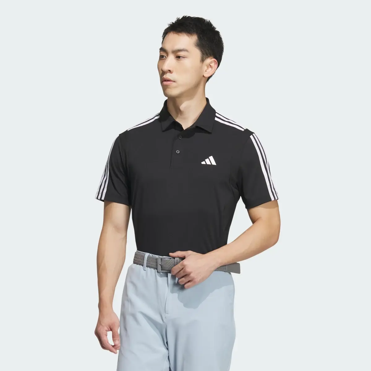 Adidas HEAT.RDY 3-Stripe Short Sleeve Polo Shirt. 2