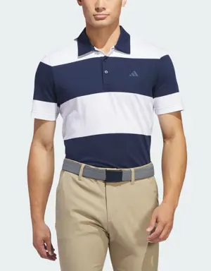 Adidas Colorblock Rugby Stripe Polo Shirt