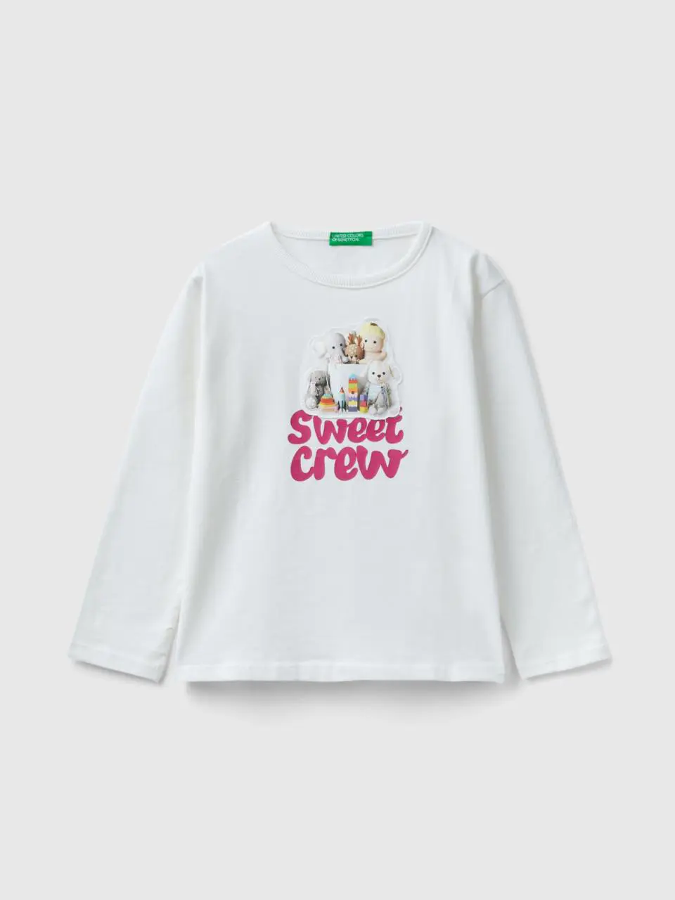 Benetton t-shirt with print and applique. 1