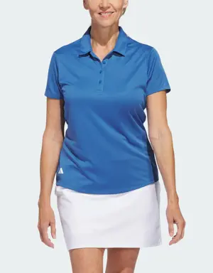 Adidas Women's Solid Performance Short Sleeve Polo Shirt