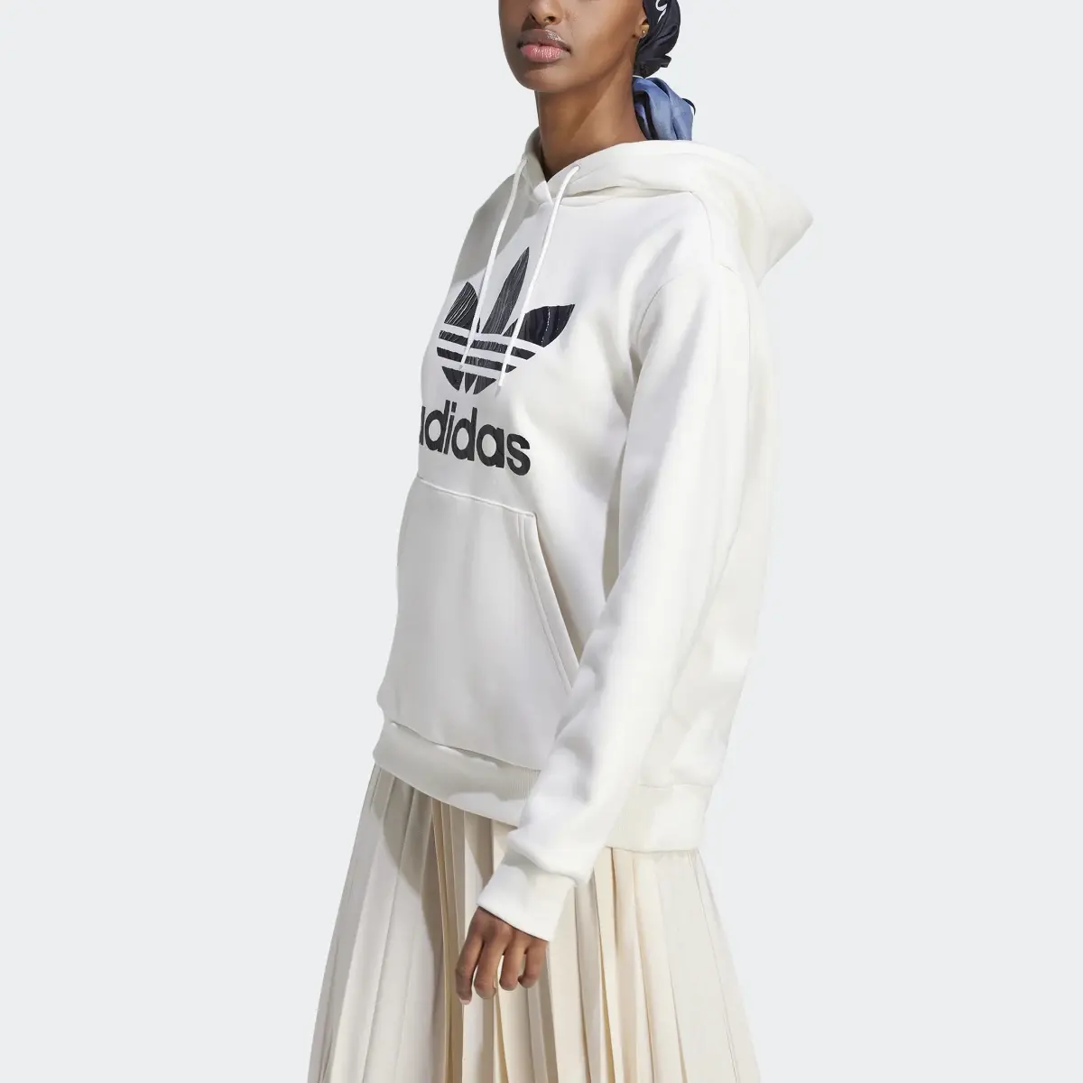 Adidas Veste à capuche à logo à imprimé animal zèbre. 1