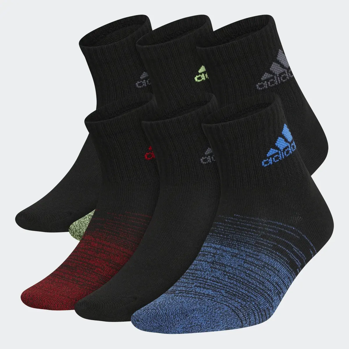 Adidas Superlite Badge of Sport Quarter Socks 6 Pairs. 1