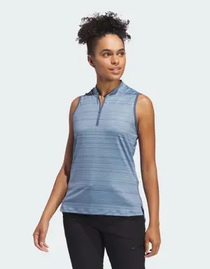 Ultimate365 Stripe Sleeveless Polo Shirt