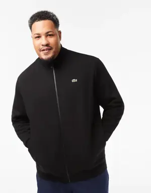Men’s Big Fit Cotton Fleece Zip-Up Sweatshirt