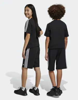 Essentials 3-Stripes Knit Shorts