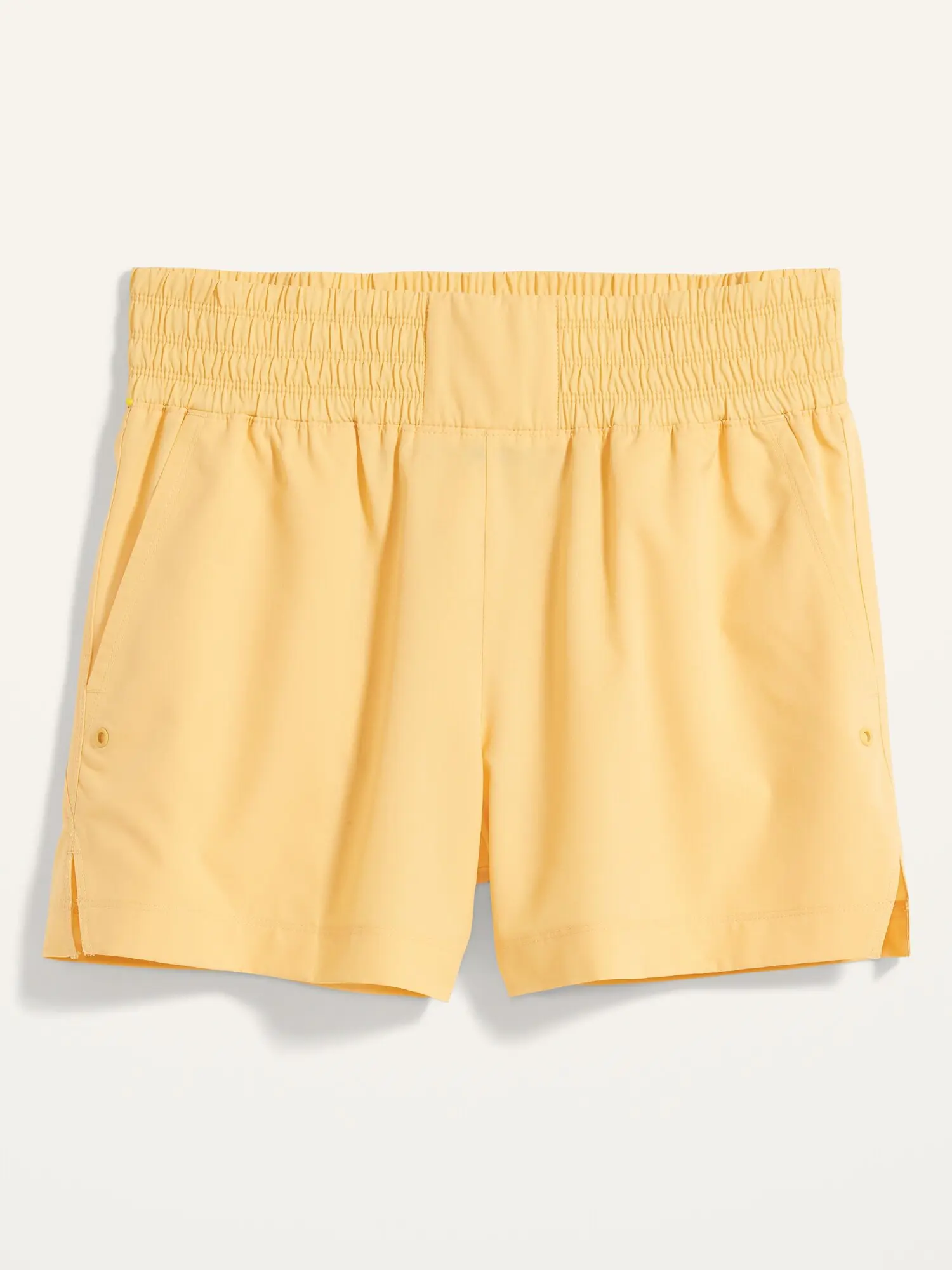 Old Navy High-Waisted StretchTech Shorts for Women -- 4-inch inseam yellow. 1