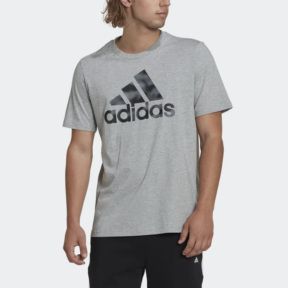 Adidas Essentials Camo Print Tee. 1