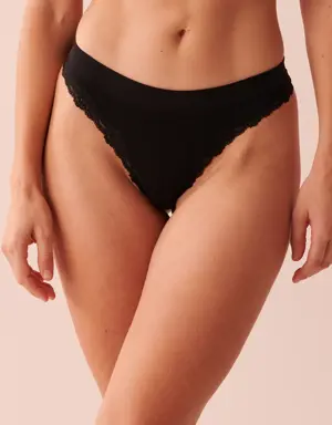 Seamless Ribbed Thong Panty