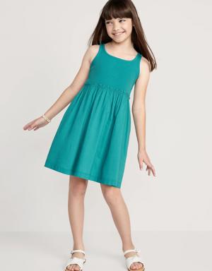 Sleeveless Fit & Flare Dress for Girls green