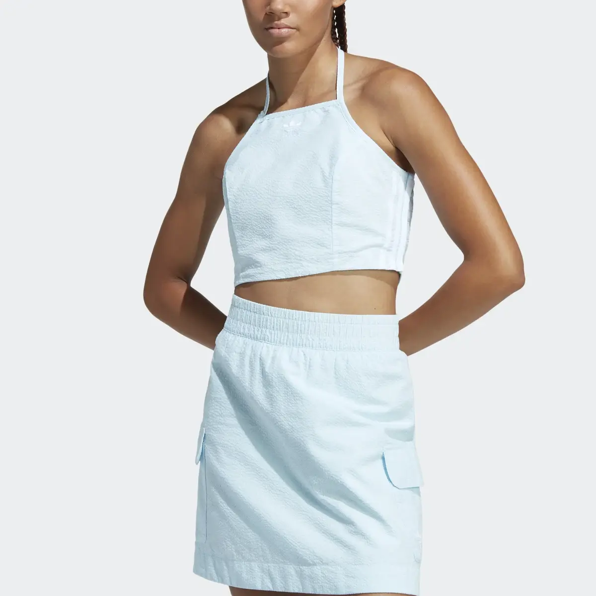 Adidas Adicolor Classics Poplin Halter-Neck Top. 1