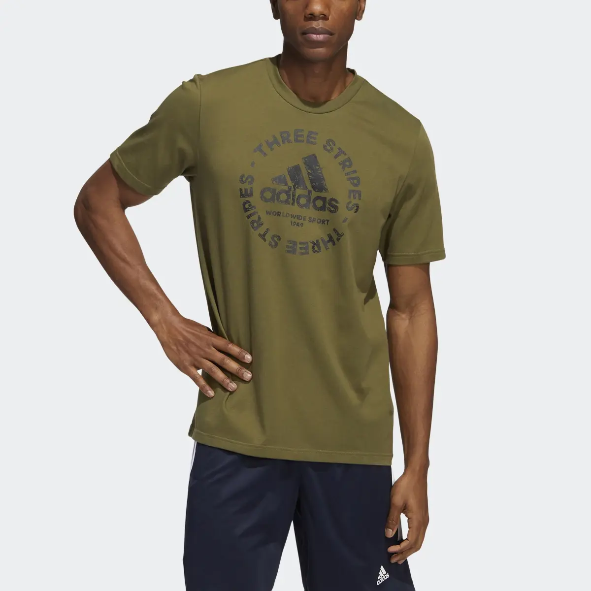 Adidas Sketch Emblem Graphic Tee. 1