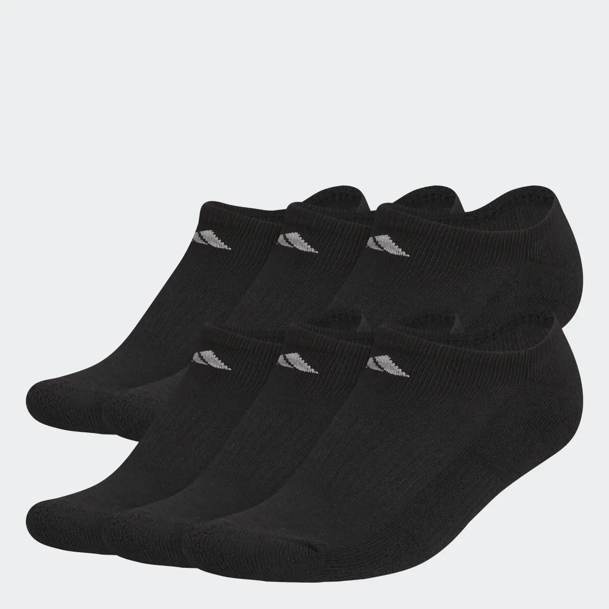 Adidas Athletic Cushioned No-Show Socks 6 Pairs. 1 Adidas Athletic Cushioned No-Show Socks 6 Pairs. 1
