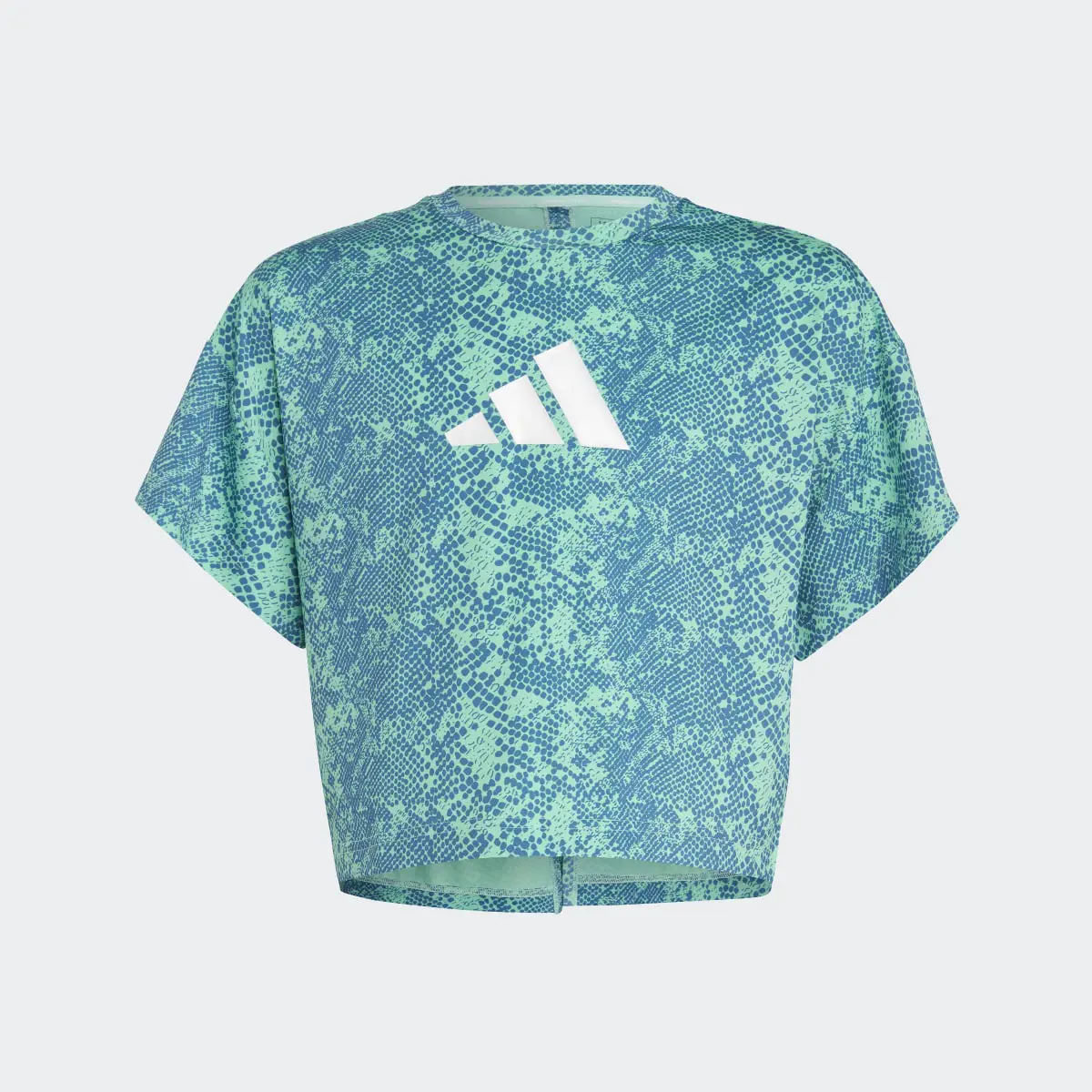 Adidas AEROREADY Animal-Print Tee. 1