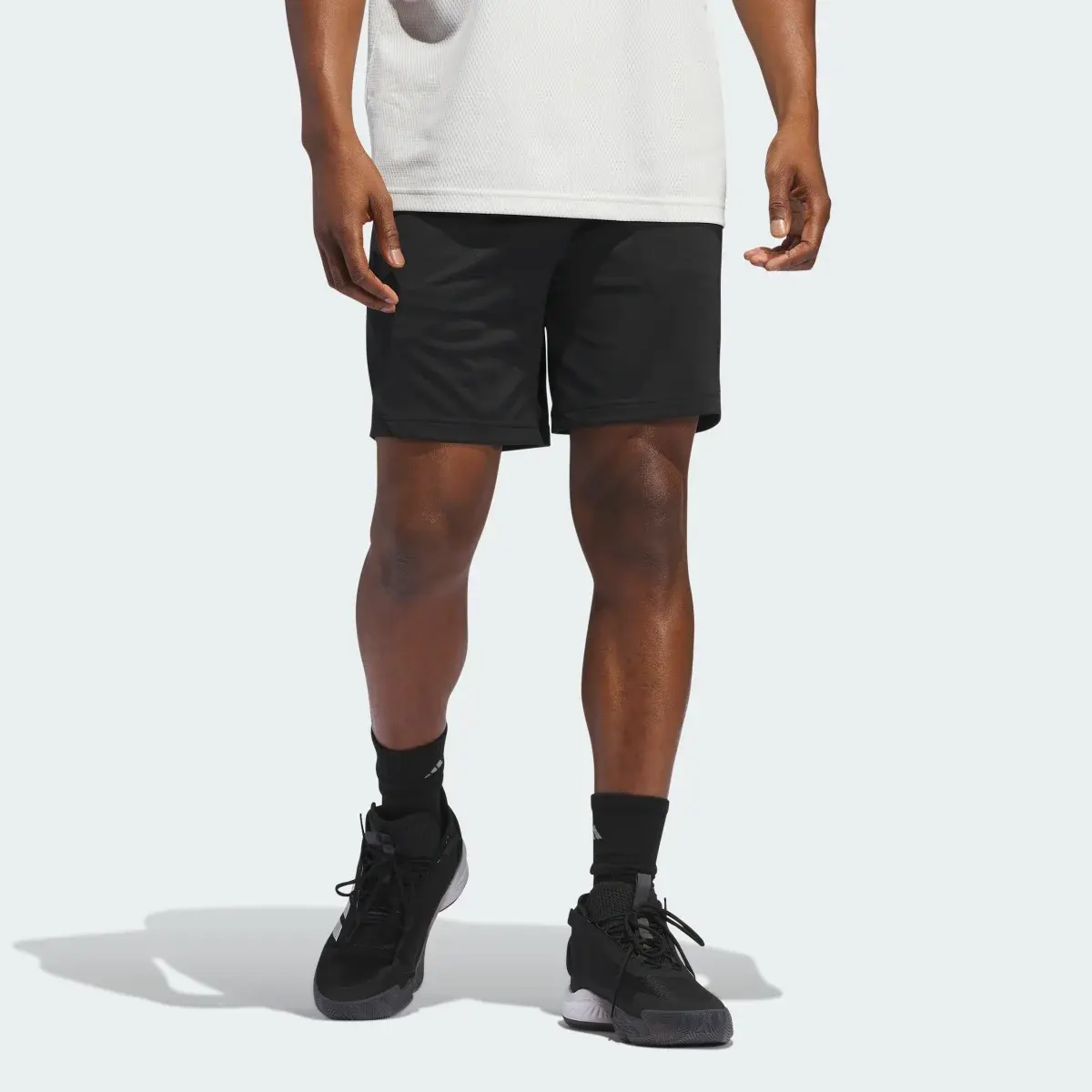 Adidas Legends 3-Stripes Basketball Shorts. 1