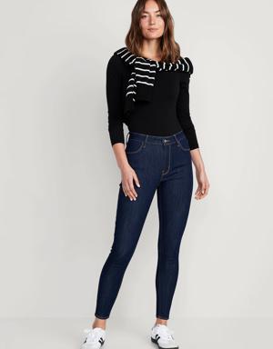 High-Waisted Wow Super-Skinny Ankle Jeans for Women blue