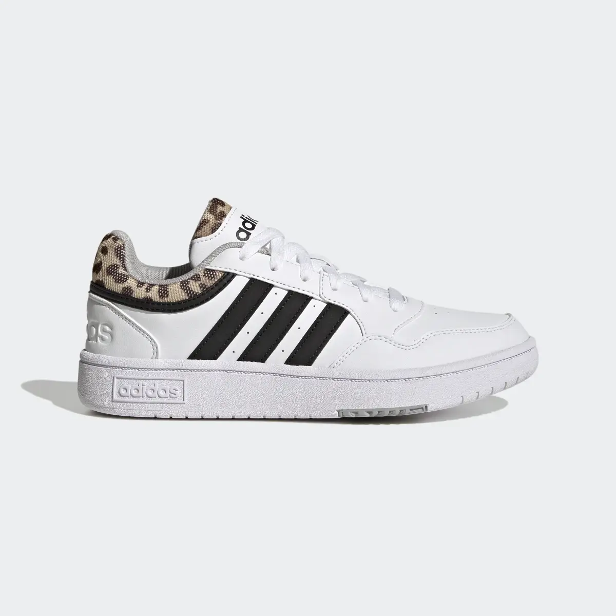 Adidas Tenis Hoops 3.0 Basquetbol Classic Estampado de Leopardo Corte Bajo. 2