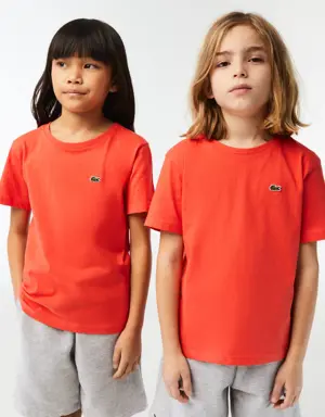 T-shirt col rond enfant en jersey de coton