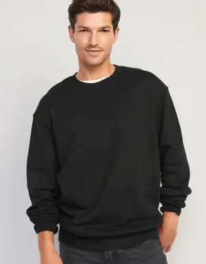 Oversized Crew-Neck Sweatshirt black