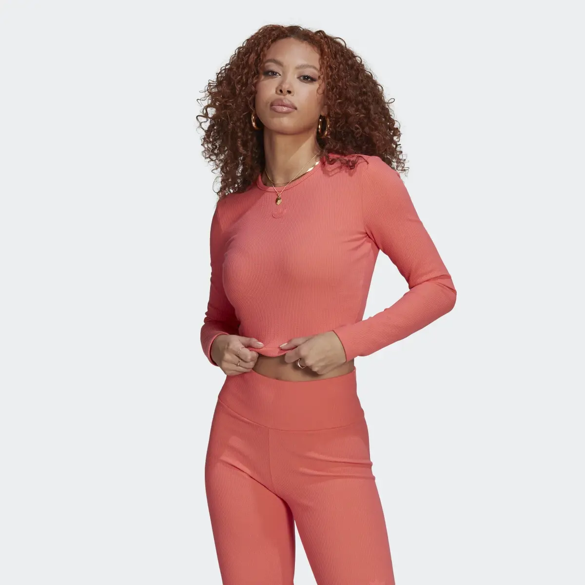 Adidas 2 Colored Rib Long-Sleeve Top. 2