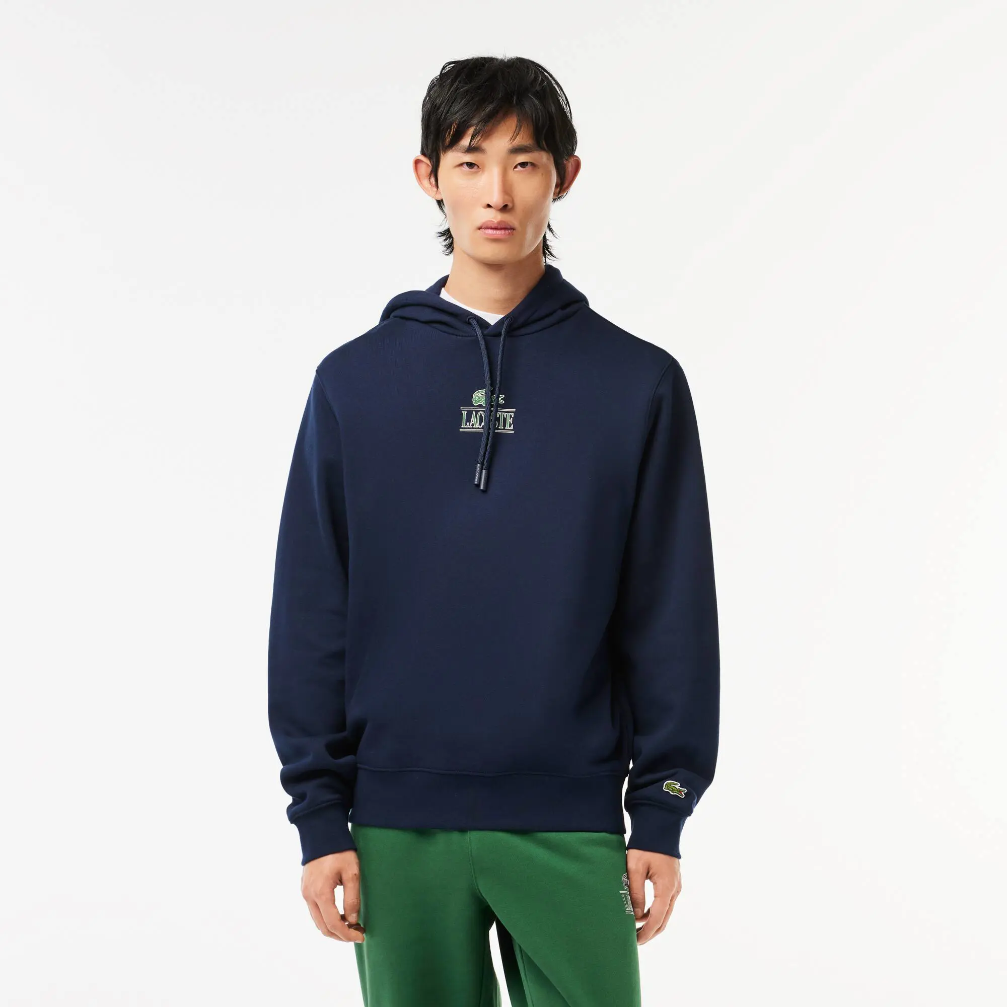 Lacoste Print Jogger Hoodie. 1