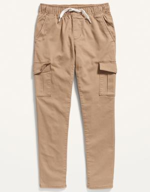 Slim Taper Built-In Flex Pull-On Cargo Pants For Boys beige