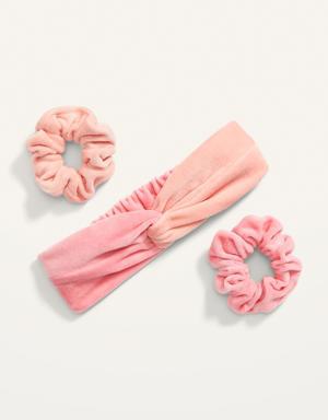 Old Navy The Self-Care Hair Kit 3-Pack for Women pink