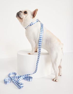 Printed Collar & Leash Set for Pets blue