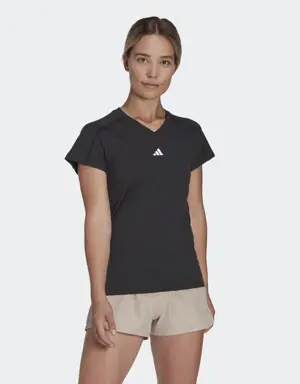 Playera Minimalista AEROREADY Train Essentials Cuello en V