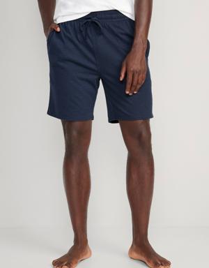 Jersey-Knit Pajama Shorts for Men -- 7.5-inch inseam blue