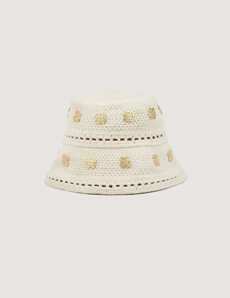 Sandro Crochet hat with sequins Login to add to Wish list. 1