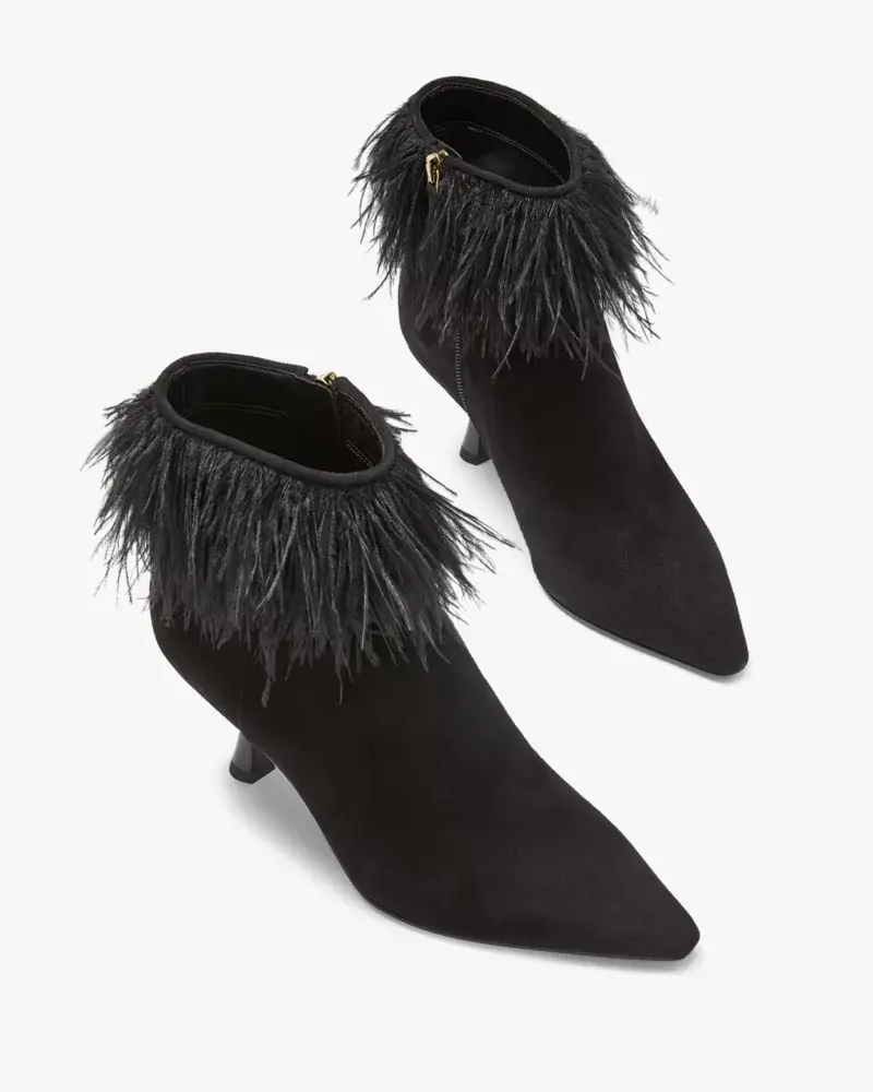 Kate Spade Marabou Booties. 3