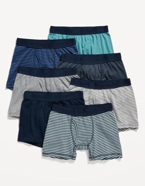 Printed Boxer-Briefs Underwear 7-Pack for Boys multi
