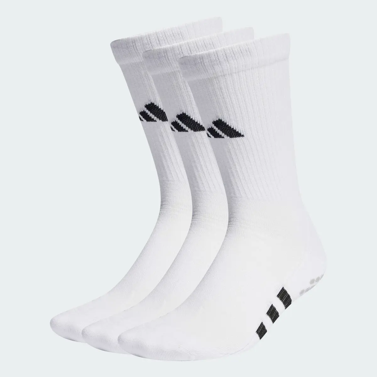 Adidas Performance Cushioned Crew Grip Socks 3-Pairs Pack. 1