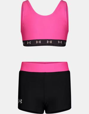 Little Girls' UA Swim Shorts Set