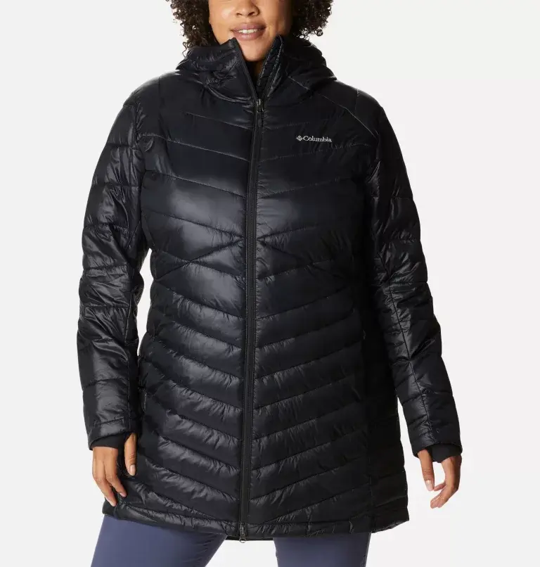 Columbia Women's Joy Peak™ Mid Insulated Hooded Jacket - Plus Size. 2