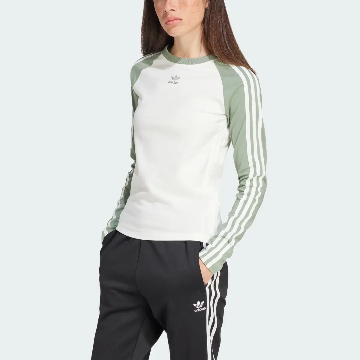 Adidas Slim Fit Long Sleeve Long-Sleeve Top. 1